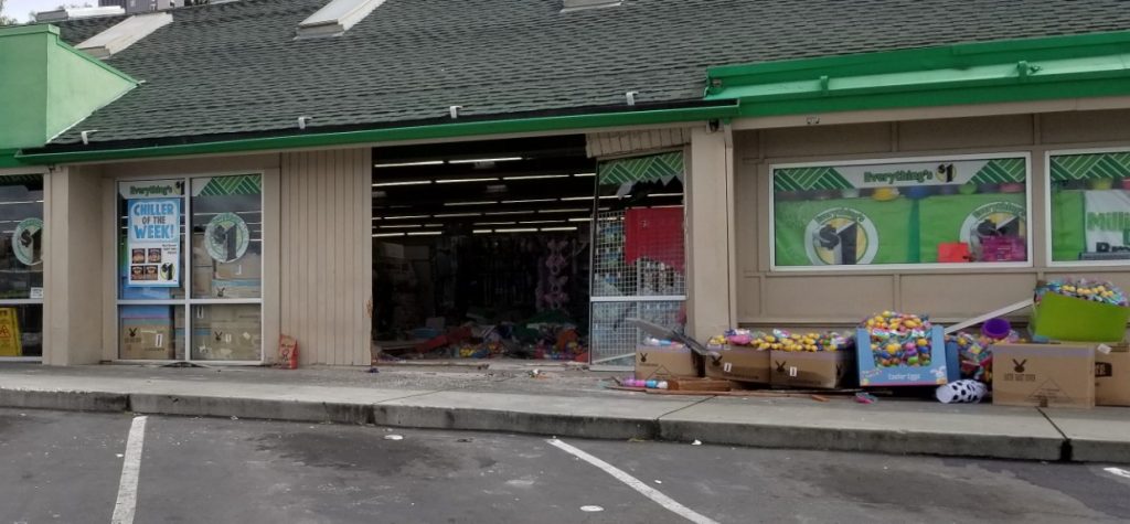 Vehicle Drives Through Front Of Dollar Tree On Salvio St In Vehicle Drives Through Front Of Dollar Tree On Salvio St In Concord