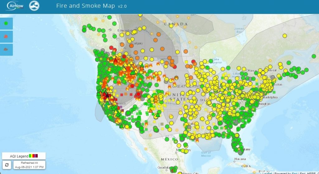 Smoke In Contra Costa County From Fires In Northern California ...