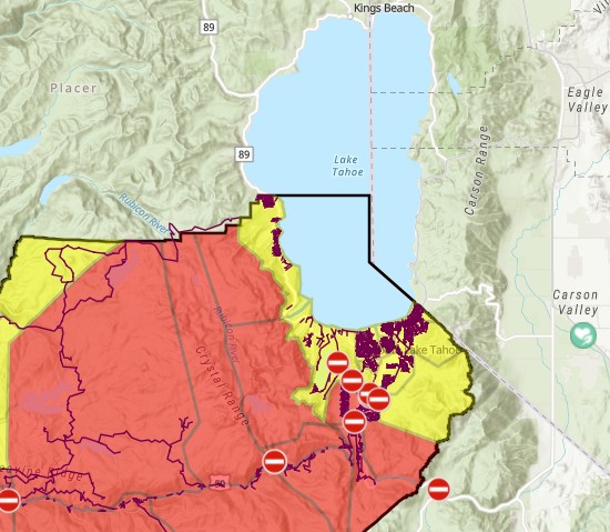 Cal Fire Orders Evacuations South Of Lake Tahoe - Camp Concord Under ...