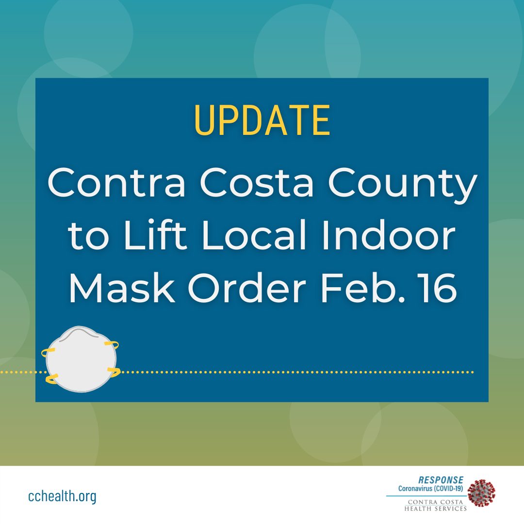Indoor Mask Mandate Lifted In Contra Costa County